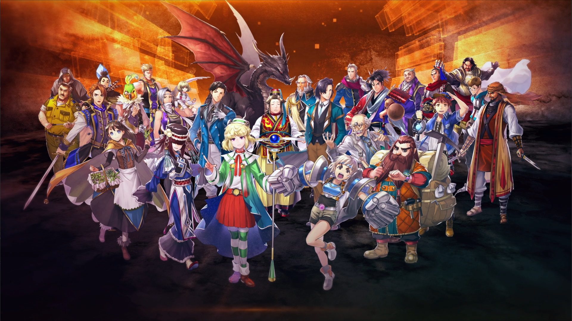 Eiyuden Chronicle characters promo shot