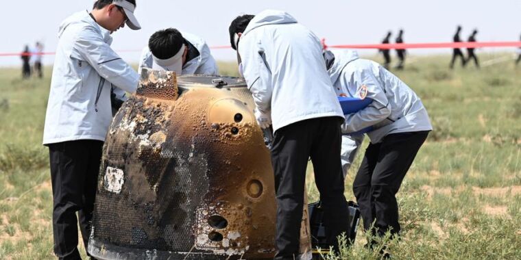 Des roches de la face cachée de la Lune ont atterri mardi en Mongolie