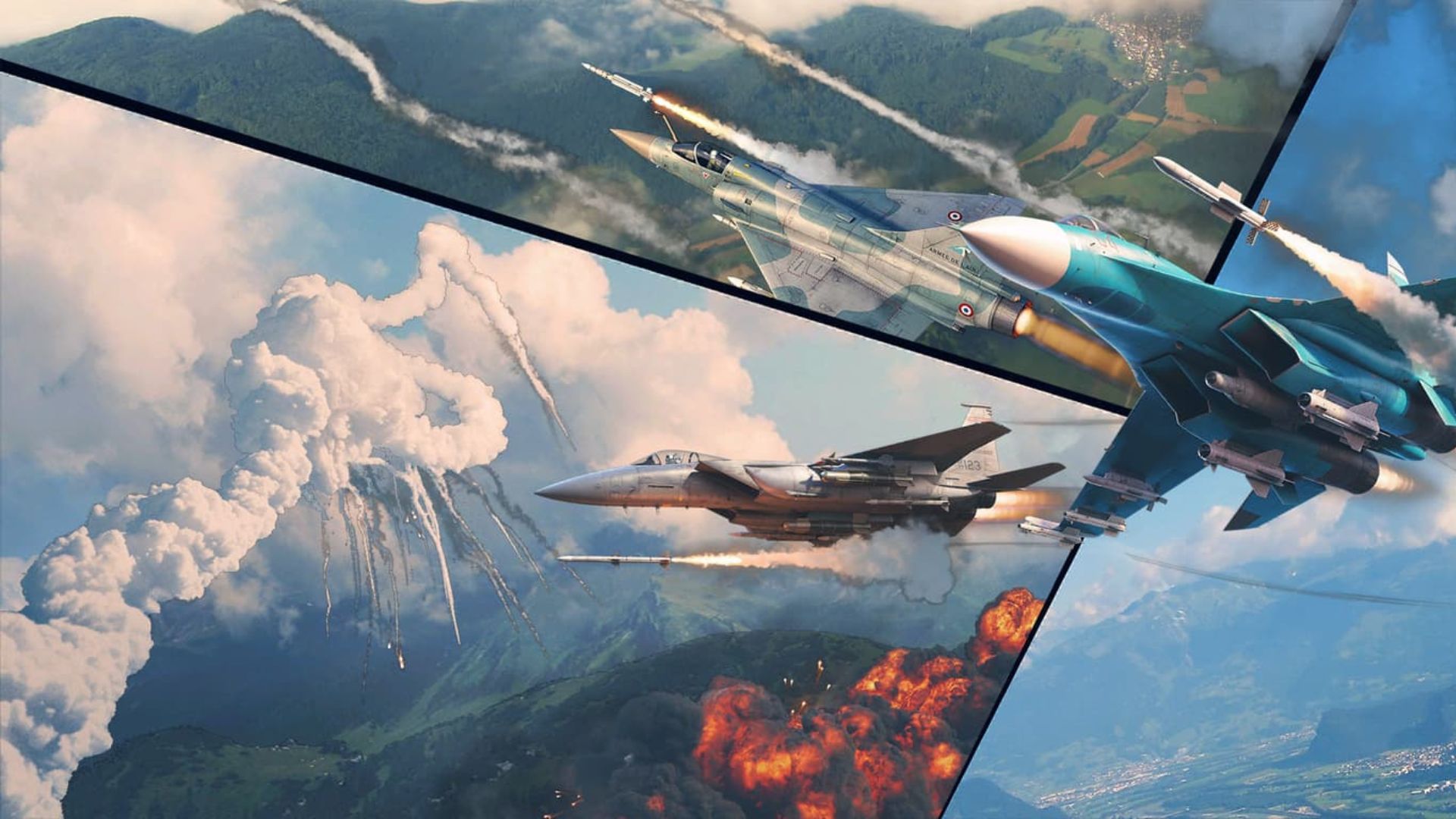 Excuses en cas de catastrophe de War Thunder Challenger : illustrations clés pour la recherche et la destruction de War Thunder, avec l'explosion du challenger en bas à gauche