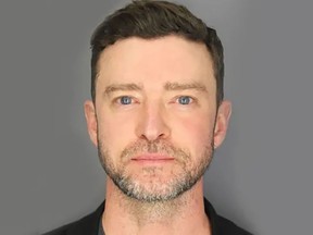 Justin Timberlake est vu sur une photo de réservation le 18 juin 2024 à Sag Harbor, NY