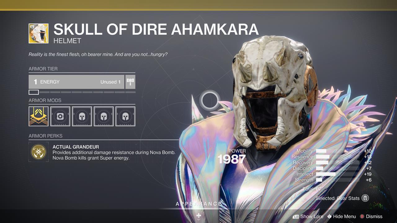 Crâne de Dire Ahamkara