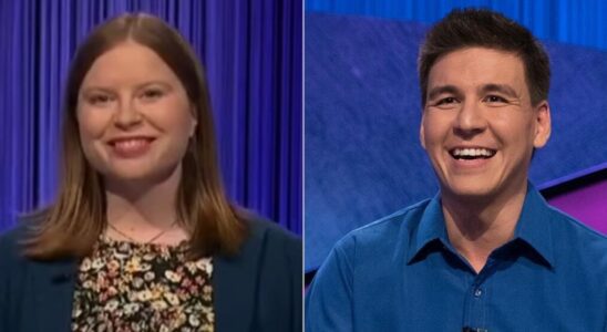 Adriana Harmeyer and James Holzhauer on