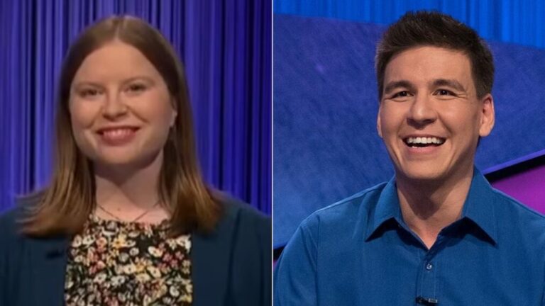 Adriana Harmeyer and James Holzhauer on 