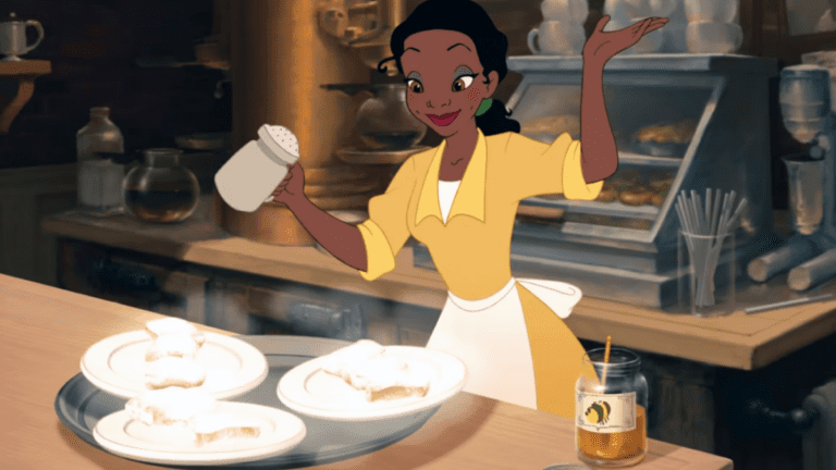 Tiana in The Princess and the Frog.