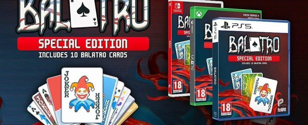 Balatro Special Edition en précommande, livré avec 10 cartes du jeu