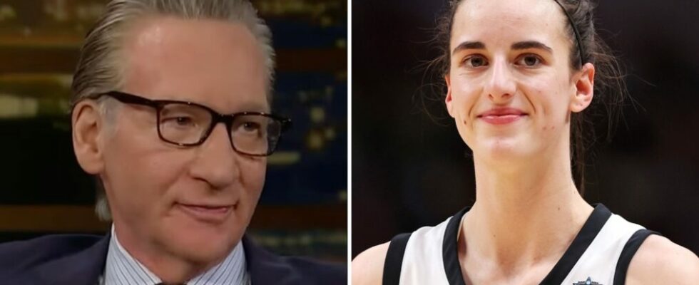 Bill Maher and Caitlin Clark