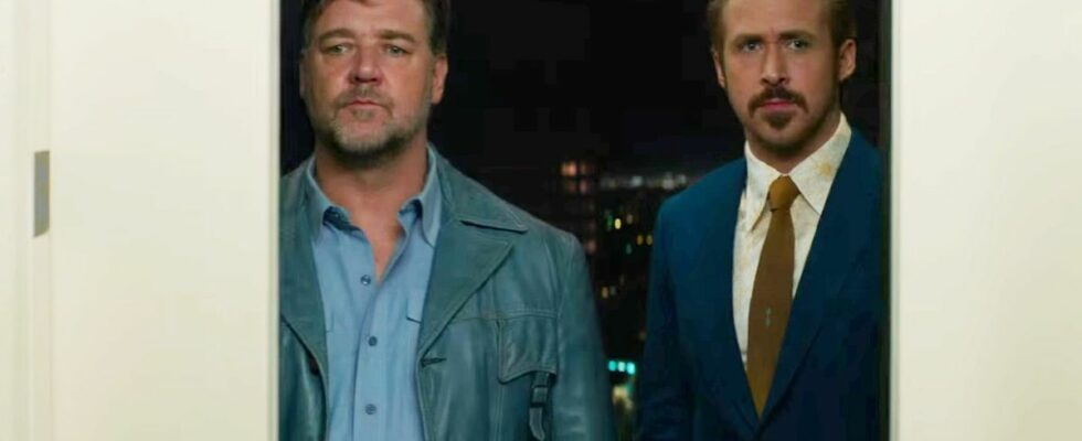 Ryan Gosling and Russell Crowe in The Nice Guys