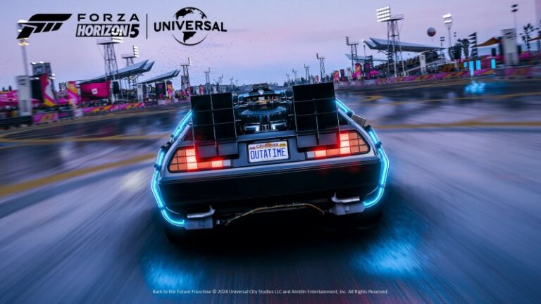 Forza Horizon 5 ajoute des voitures emblématiques de Retour vers le futur, Jurassic Park et Knight Rider
