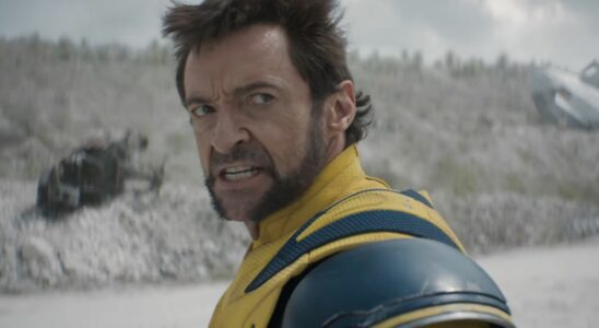 Hugh Jackman in his yellow Wolverine suit for Deadpool 3