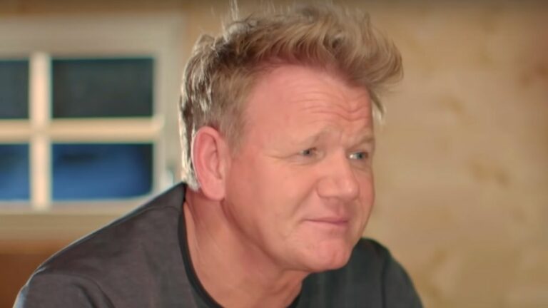 Gordon Ramsay eating fish