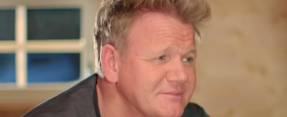 Gordon Ramsay eating fish