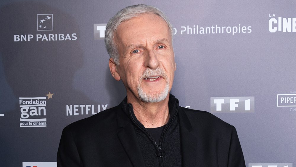 PARIS, FRANCE - APRIL 03: James Cameron attends the "L'Art De James Cameron - The Art Of James Cameron" Exhibition At La Cinematheque on April 03, 2024 in Paris, France. (Photo by Marc Piasecki/Getty Images)