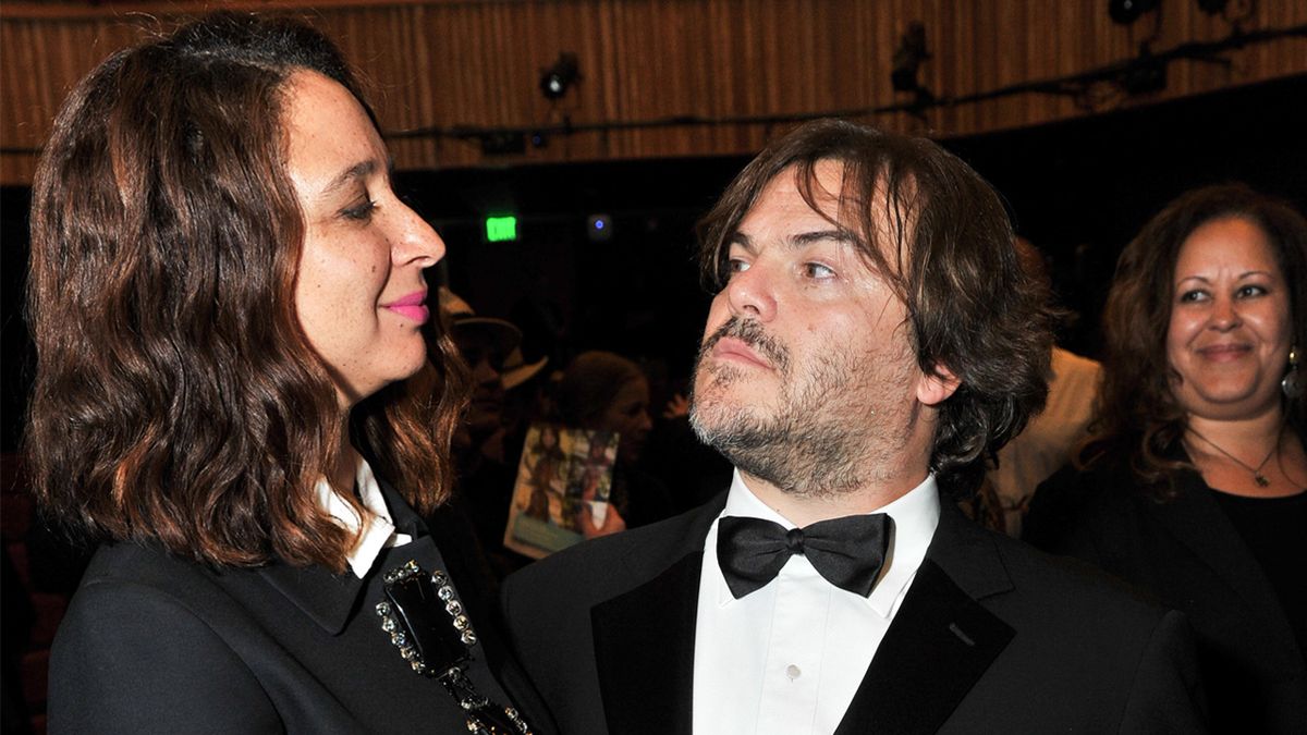 Actors Maya Rudolph and Jack Black at the Poetic Justice 2015 Fundraiser for Coalition for Engaged Education at Herb Alpert Educational Village in Santa Monica, CA on May 7, 2015