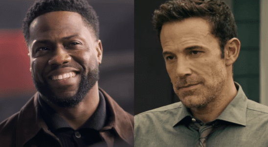 Kevin Hart smiles in Lift and Ben Affleck looks unenthused in Hypnotic