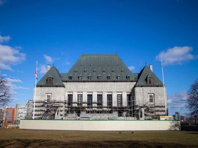 La Cour suprême du Canada à Ottawa est photographiée le vendredi 29 mars 2024.