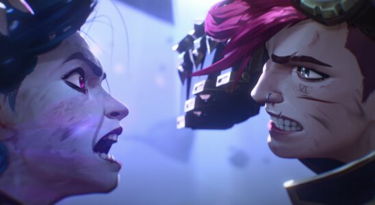 Jinx and Vi squaring off in Arcane season 2