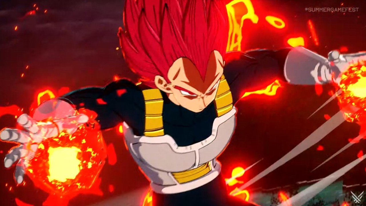 Dragon Ball Z Sparking Zero Vegeta Dieu Rouge