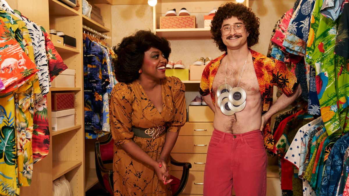 Daniel Radcliffe and Quinta Brunson in Weird: The Al Yankovic Story