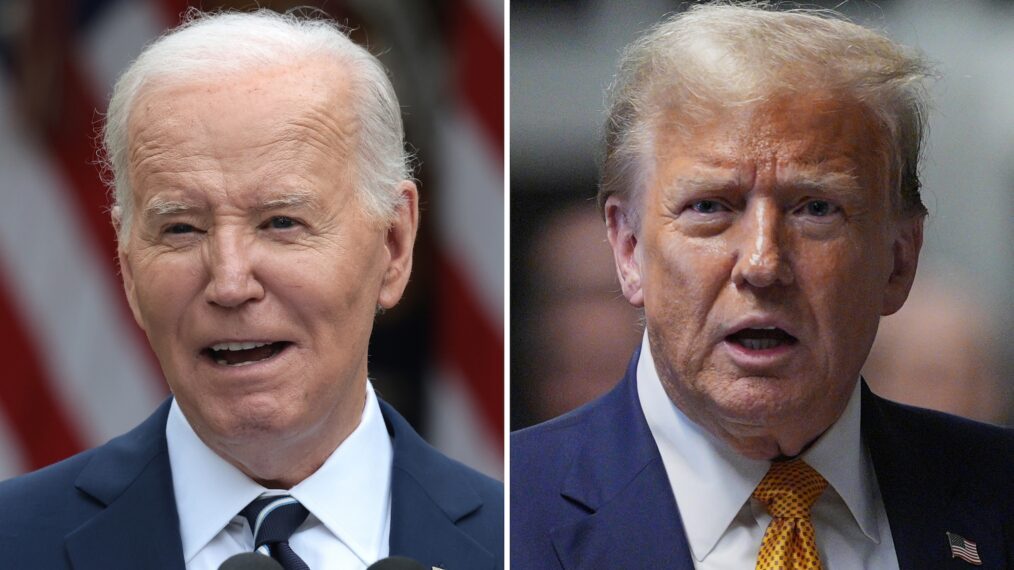 Joe Biden (L); Donald Trump (R)