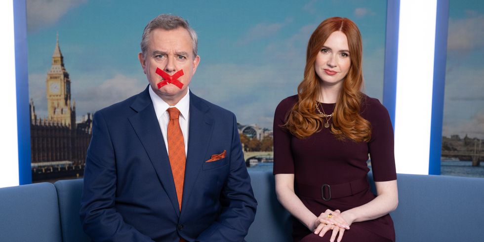 Hugh Bonneville dans le rôle de Douglas, Karen Gillan dans le rôle de Madeline, Douglas est annulé