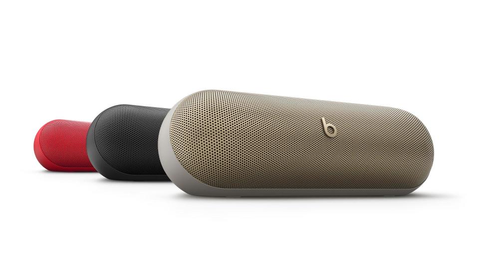 Le Beats Pill redessiné est disponible en rouge, noir et or.