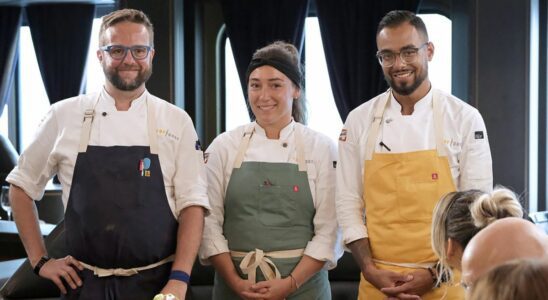 Danny, Dan and Savanna present dishes in the Top Chef: Wisconsin finale.