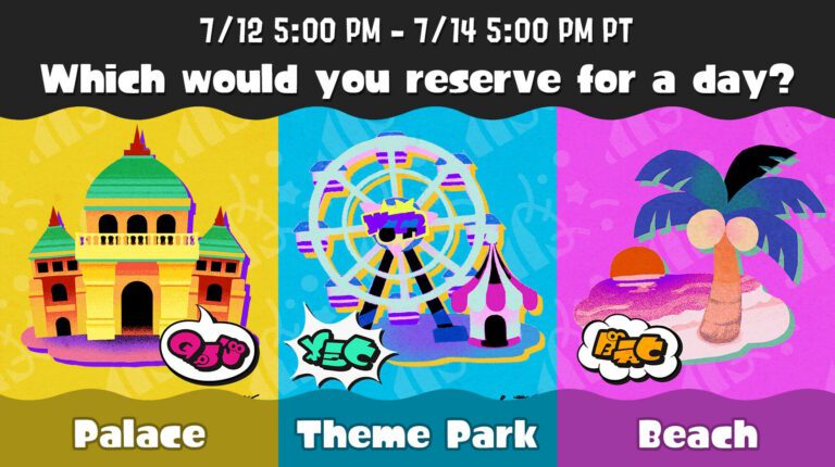 Les premières « nuits d’été » de Splatoon 3 Splatfest vous demandent où vous aimeriez vous détendre pendant une journée