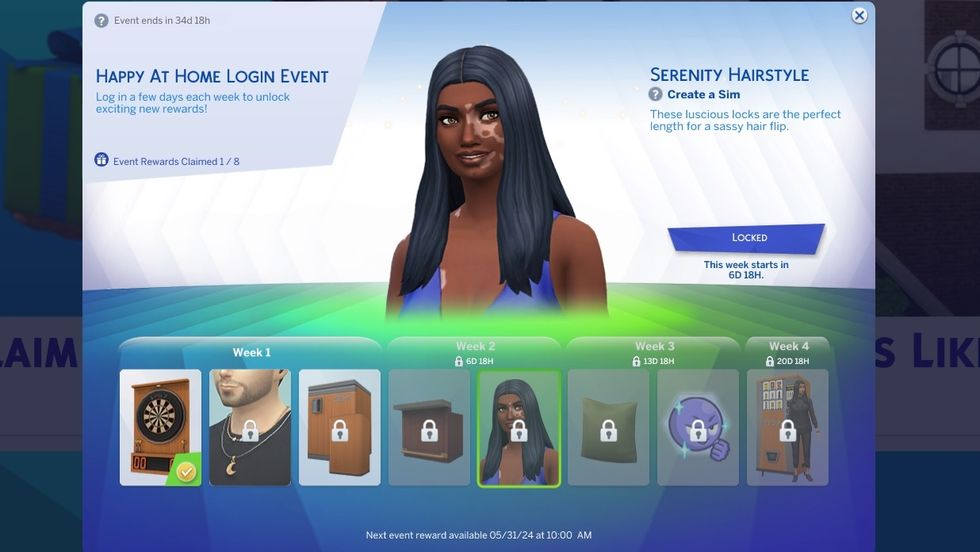 les Sims 4 récompenses de connexion quotidienne