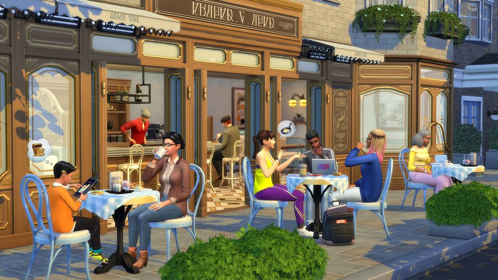 les sims 4 kit bistro cosy