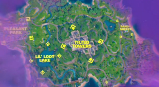 Meilleurs points d’atterrissage dans Fortnite Reload