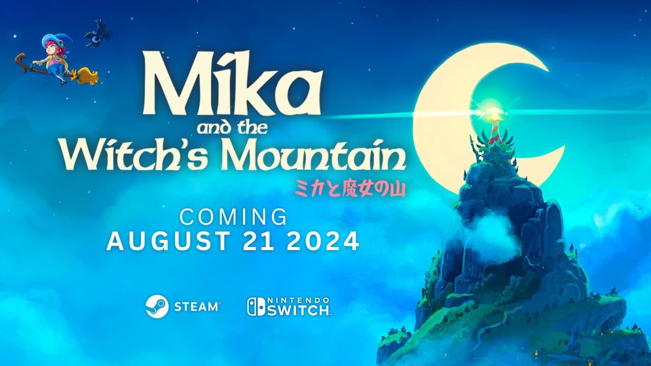 Mika and the Witch's Mountain sera lancé le 21 août sur Switch et PC, plus tard en 2024 sur PS5, Xbox Series, PS4 et Xbox One.    
