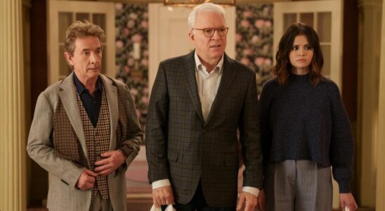 Martin Short, Steve Martin and Selena Gomez in Only Murders in the Building Season 2 finale