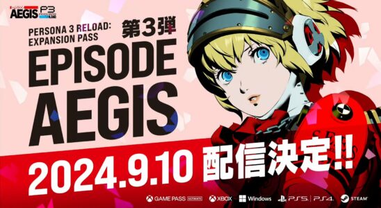 Persona 3 Reload Expansion Pass Wave 3 « Episode Aigis : The Answer » sera lancé le 10 septembre