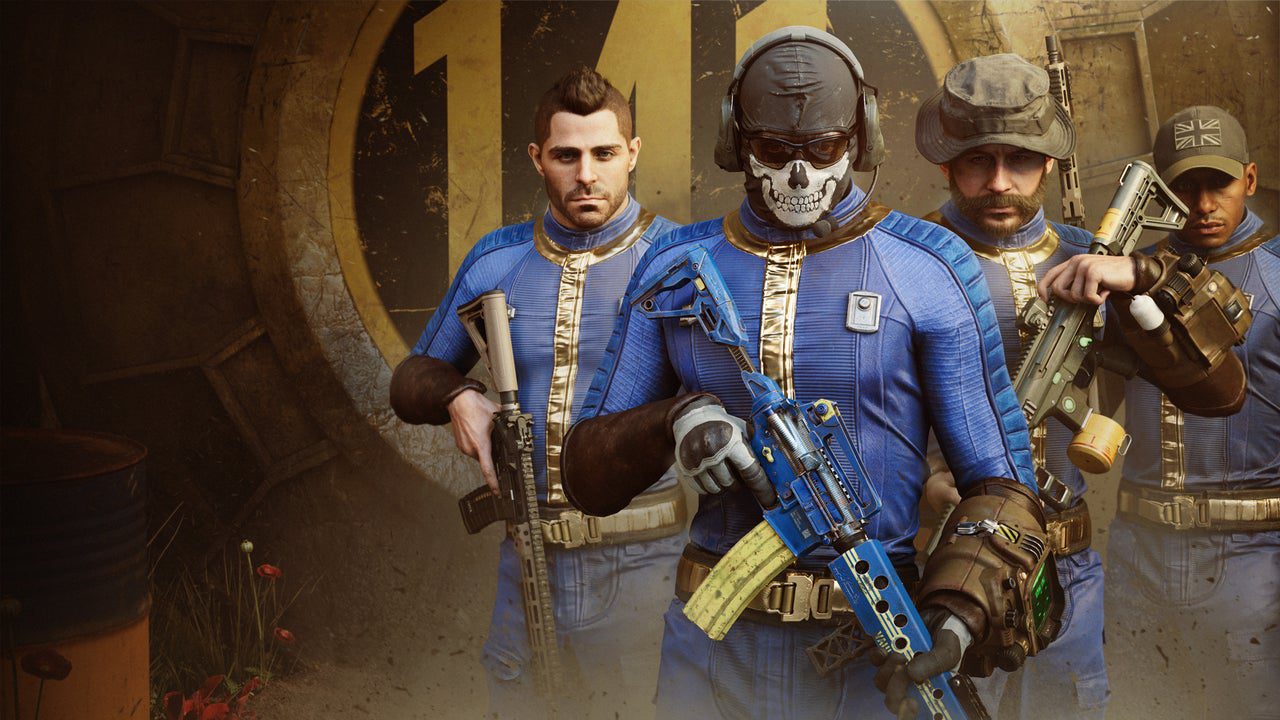 Prix, fantôme, savon et gaz des robes Fallout Crossover de Call of Duty dans les skins Vault Dweller
