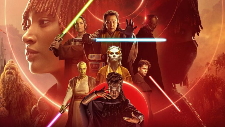 Cropped poster artwork for Disney+ Star Wars series The Acolyte