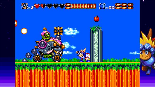 Gameplay re-sparked de Rocket Knight Adventures