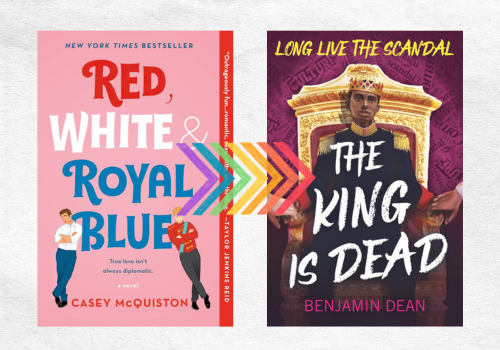 les couvertures de Red, White et Royal Blue et The King Is Dead