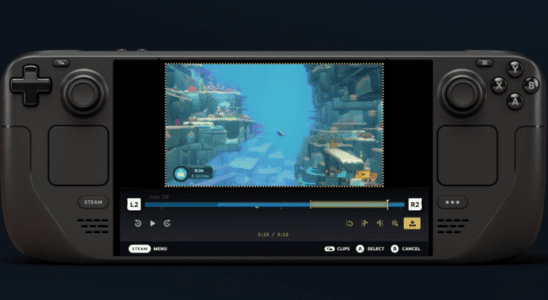 Steam obtient un enregistrement de jeu intégré et cela fonctionnera également sur Steam Deck