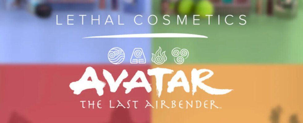 The Avatar: The Last Airbender x Lethal Cosmetics collaboration