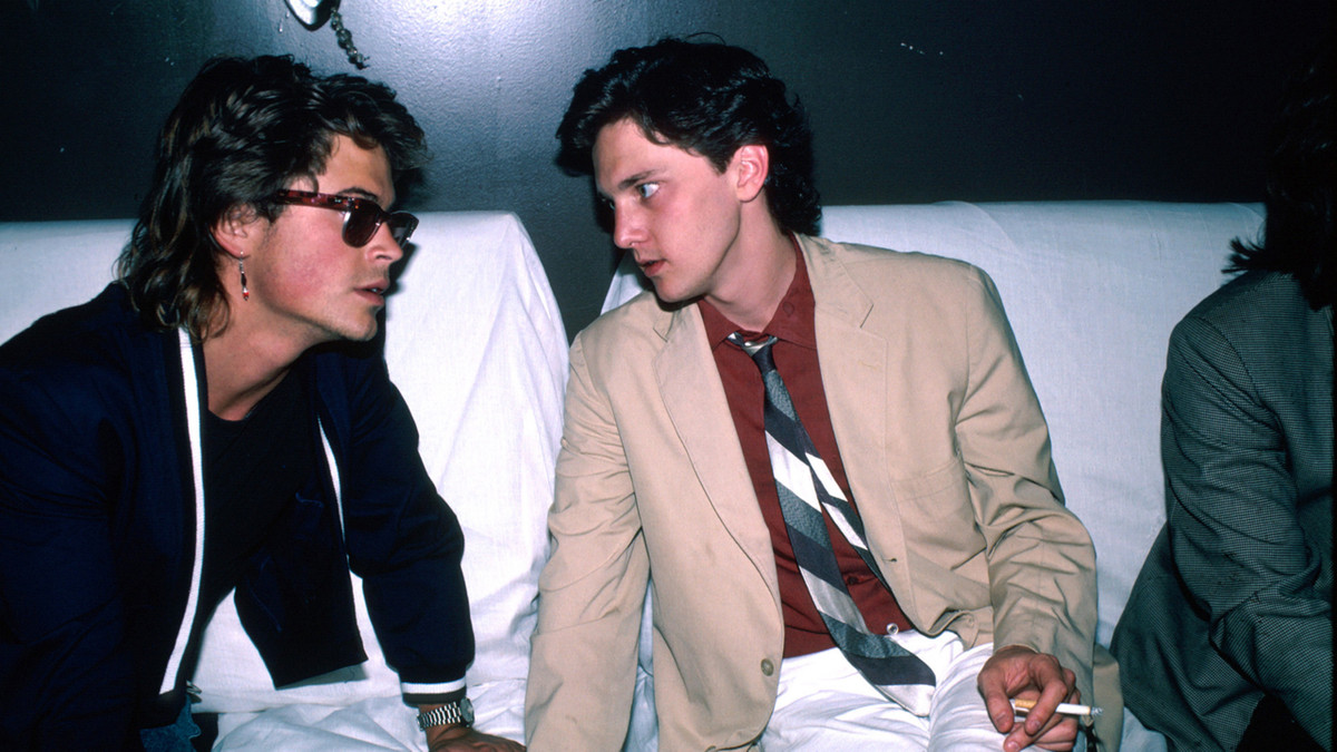 Une photo d'archive de Robe Lowe et Andrew McCarthy tirée du documentaire Brats.