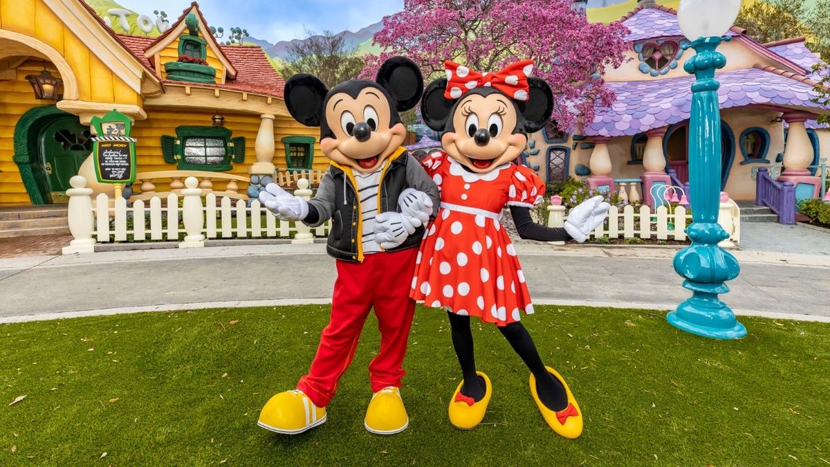 Mickey and Minnie characters at Mickey