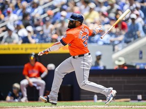 Jon Singleton, joueur de premier but des Astros de Houston