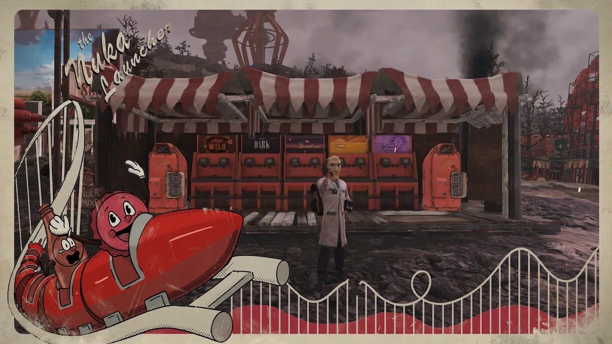 fallout 76 nuka world vending machines postcard