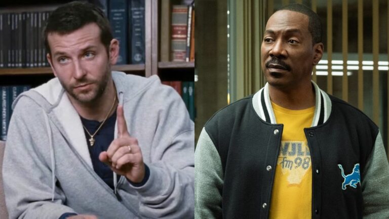 Bradley Cooper in Silver Linings Playbood and Eddie Murphy in Beverly Hills Cop: Axel F