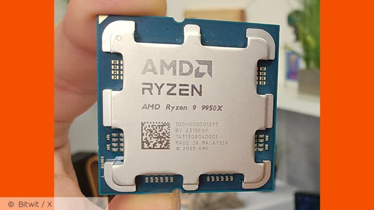 Non, un AMD Ryzen 9 9950X n'a ​​pas été trouvé dans un avion
