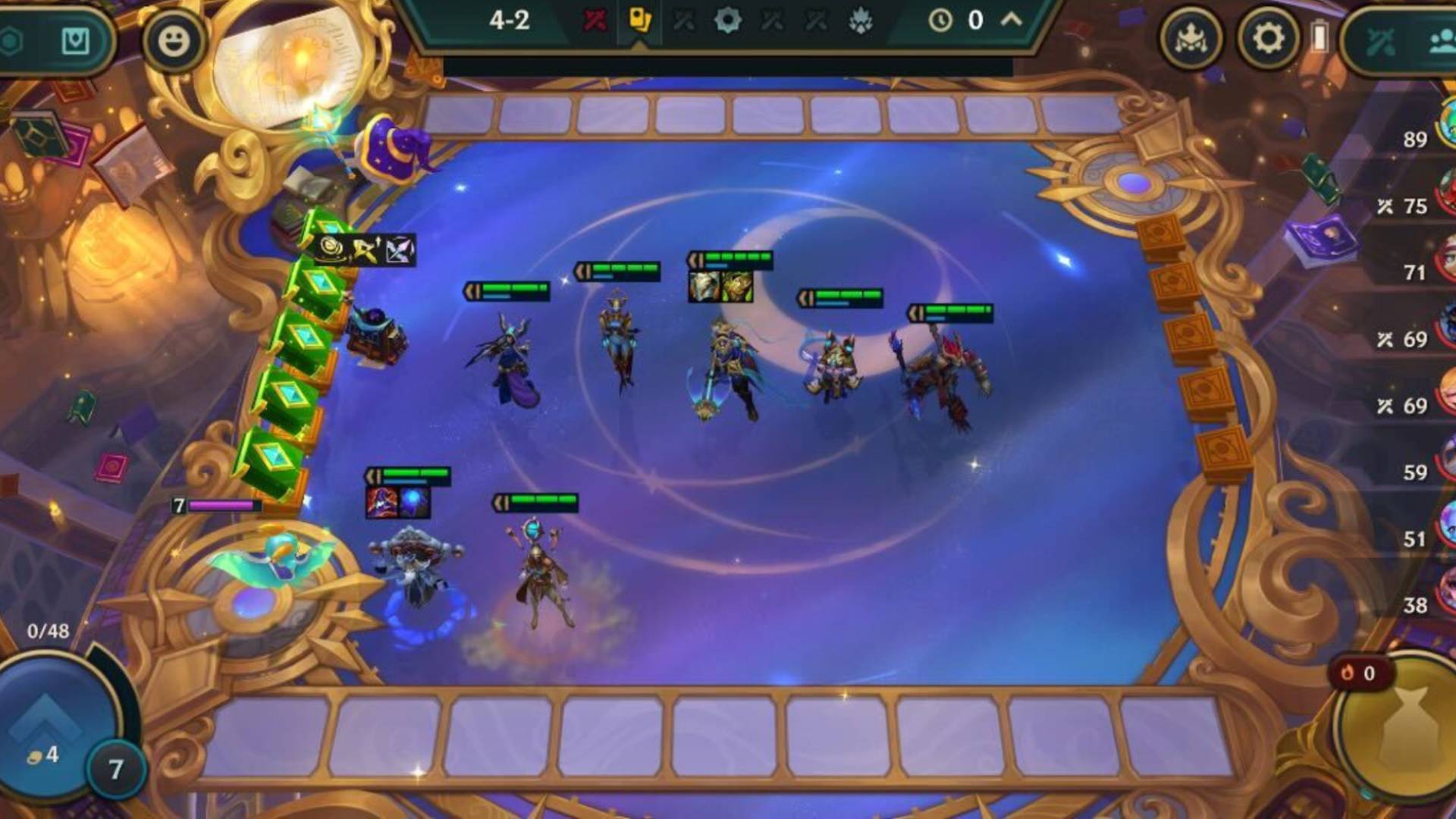 Une image d'un match TFT du set 12, Magic n Mayhem