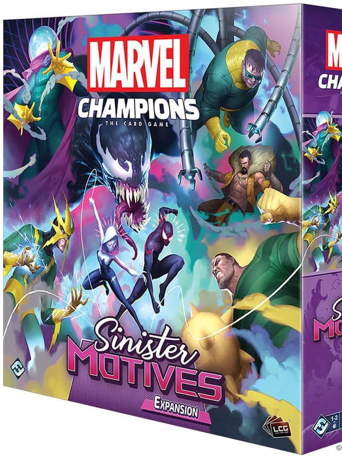 Pochette de l'extension Sinister Motives de Marvel Champions.