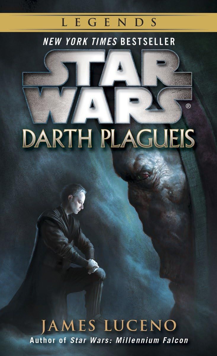 Palpatine à genoux devant Plagueis avec le titre du livre au-dessus