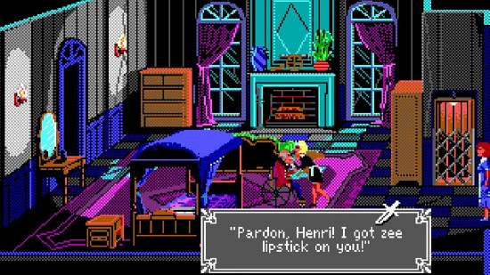 Graphiques EGA : capture d'écran de The Colonel's Bequest