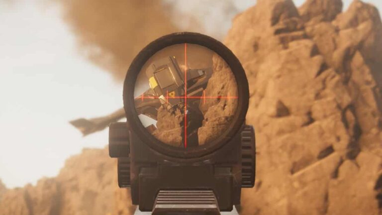 A look through the scope in Helldivers 2